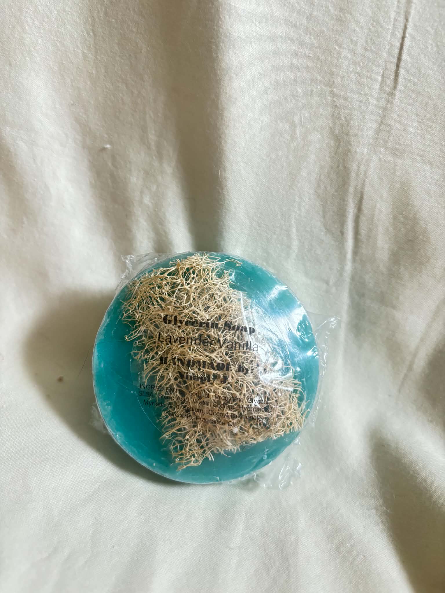 Loofah Glycerin Soap - Lavender Vanilla
